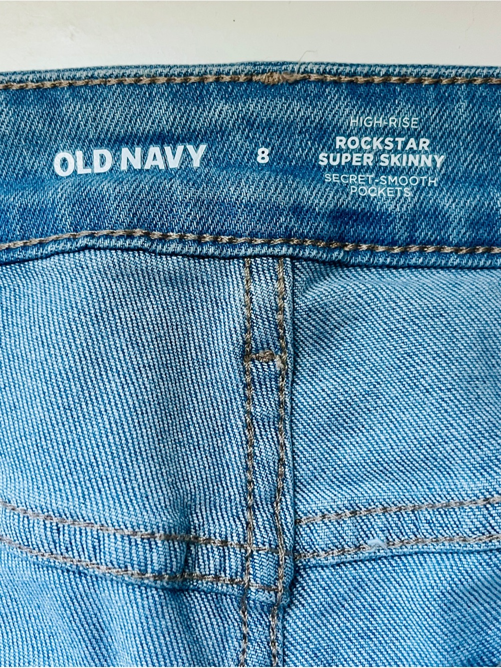 Old Navy Light Blue Rockstar Super Skinny High-Rise Jeans